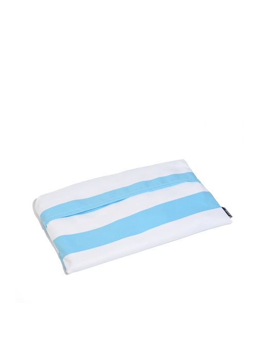 Telo mare Aidan in microfibra a righe Azzurro Bianco Mc2 Saint Barth | AID000102689L